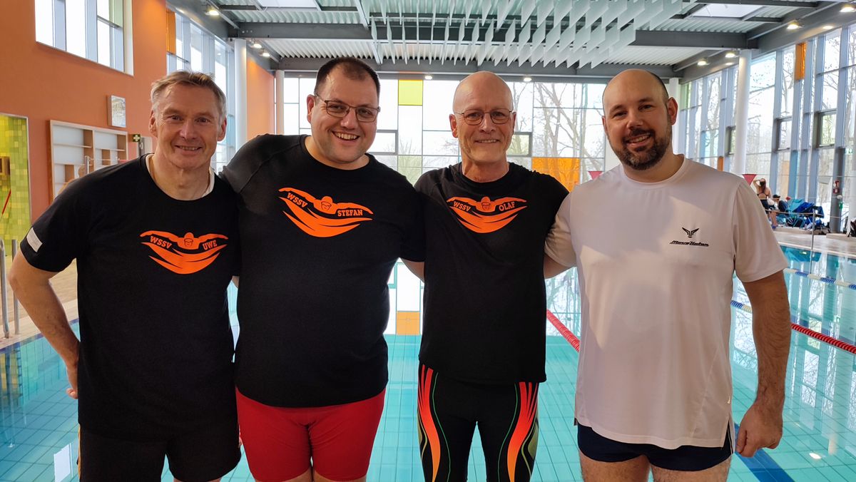 Foto, von links: Uwe Rossmeisl, Stefan Tramnitzke, Olaf Amelsberg und Jan Werner. Fotografin: Silke Amelsberg.